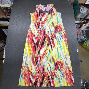 Women’s New Directions 2X Multi-Color Long Dress